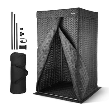 6.56 ft Portable Vocal Booth Pro-Grade Recording Studio for Echo-Free Vocals
