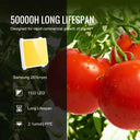 Samsung 281b+pro LED grow light, 1122 LEDs, yellow frame, designed for rapid plant growth, 50000-hour lifespan.