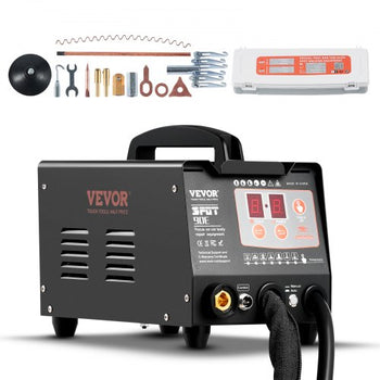 Spot Welder Dent Puller, 3KW Stud Welder Dent Repair Kit with 2 Welding Guns, Auto/Manual Welding & 7 Modes, 110V Auto Body Spot Welding Dent Repair Machine for Car, Truck Dent Repair