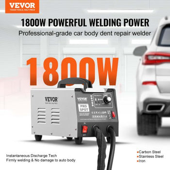Stud Welder Dent Repair Kit, 110V Auto Body Spot Welding Dent Puller Machine with 7 Welding Modes & Adjustable Power, 1.8KW Spot Welder Dent Removal Tool for Car, Truck Dent Repair