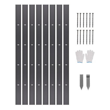 Metal Landscape Edging, 8 Packs 72 in Rust-Resistant Aluminum Alloy Landscape Edging, Bendable Garden Edging Border, Heavy Duty Lawn Edging Fence for Flower Bed Yard Pathway