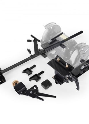 Pro Grind Sharpening System, Multi-Grind Sharpening Jig for 6" & 8" Bench Grinder - with Platform Jig, Tool Rest Bar, Setup Block, Miter Slide, Micro Bevel Block, for Chisels Woodturning Tools