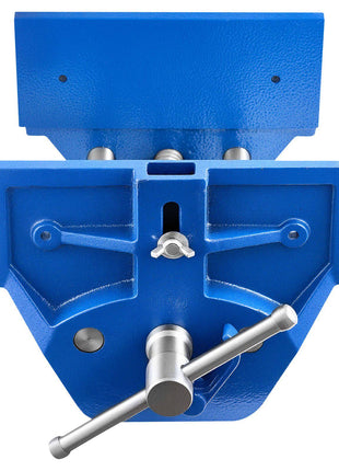 Woodworking Vise, 9 Inch Jaw Width, Quick Release Wood Bench Vise, 10.2 Inch Max Jaw Opening, Heavy-duty Cast Iron Construction, Adjustable Front Stop, Workbench Vice, for Woodworking Drilling
