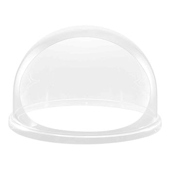 Cotton Candy Machine Cover, Transparent Acrylic Dome Bubble Shield, Cotton Candy Machine Bubble Shield Compatible with 20.5in Cottons Candies Machines Bowl for Party, Shops, Bottom Groove Design