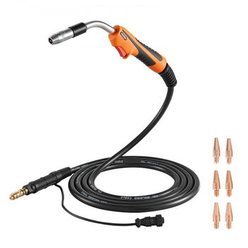 250A MIG Welding Gun with 15FT Cable, Replacement for Lincoln Magnum Pro 250L  - with 7PCS Mig Welding Contact Tips