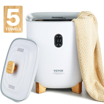 Towel Warmers for Bathroom, 25 L Towel Warmer Bucket with Auto Shut Off for Spa Fits up to 5 Oversized Bath Towels, Blankets, Clothes, Bathrobes, PJ's and More