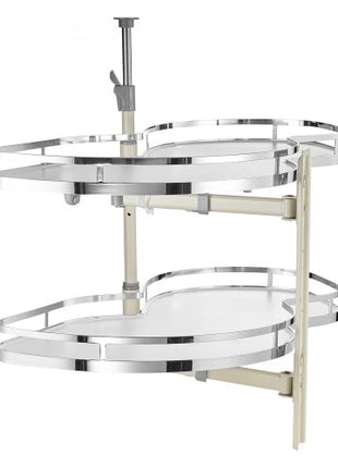 Swing Right Blind Corner Cabinet, Pull Out Organizer for 36 inch Width Blind Cabinet, 2 Tier Height Adjustable Swing Tray, Soft Close Kitchen Cloud Blind Organizer, Right Open
