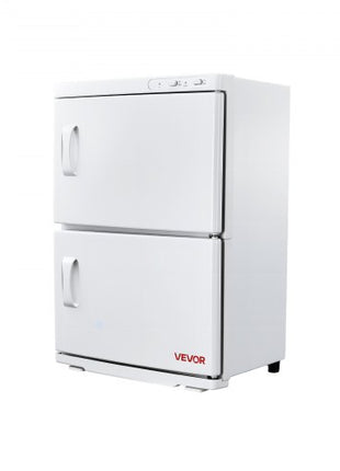 Hot Towel Warmer, 10 gal Large Capacity 2-Tier Towel Warmer Cabinet with Clip & 4 Stainless Steel Racks, Holds up 48 Towels, All-Round Heating Cabinet for Spa, Barber, Manicures, Massage, Salon