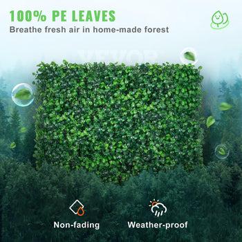 Artificial Boxwood Panel UV 24pcs Boxwood Hedge Wall Panels Artificial Grass Backdrop Wall 20\" X 20\" 4 cm Green Grass Wall Fake Hedge for Decor Privacy Fence Indoor Outdoor Garden Backyard