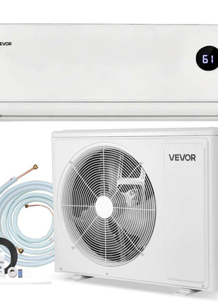 Mini Split Air Conditioner, 12,000 BTU AC / 12,500 BTU Heat, 115V 19 SEER2 High Efficiency Energy Saving, Quiet Inverter System for 750 Sq.Ft Coverage Area, Easy to Maintain, for Home, Office