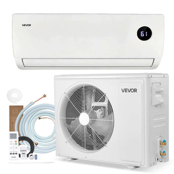 Mini Split Air Conditioner, 12,000 BTU AC / 12,500 BTU Heat, 115V 19 SEER2 High Efficiency Energy Saving, Quiet Inverter System for 750 Sq.Ft Coverage Area, Easy to Maintain, for Home, Office