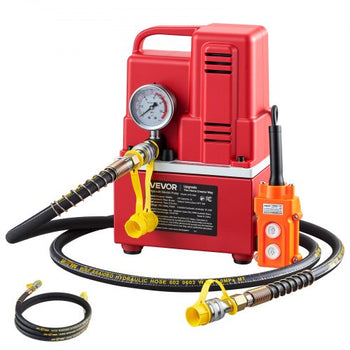 Electric Hydraulic Pump, 750W 10,000 PSI, 120V Single Acting Electric Driven Hydraulic Pump Power Pack Unit, with Solenoid Valve, 0.53 Gallon / 2L, for Punching, Bending, Single Acting Cylinders