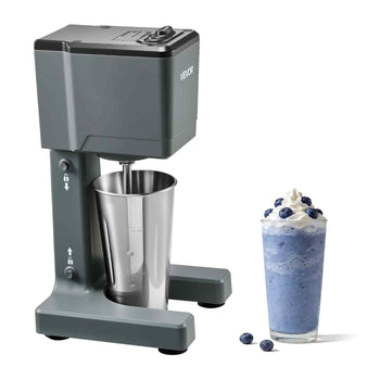 Milkshake Maker, 150W Milk Shake Maker Mixer, Single Head Drink Mixer Blender Machine, Dual-Speed Adjustment Milkshake Blender with Stainless Steel Cup, for Home, Kitchen, Bar & Beverage Shop