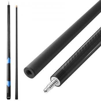 Pool Cue, 1 Piece Pool Stick, 58 inch & 19 oz Carbon Fiber Billiard Pools Cue Stick with Bakelite Pressed Cue Tip & ABS Connection Ring, Cues Sticks for Professional Pool Table, Bar, Home,Office