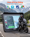 7 Inch Wireless Motorcycle Carplay with Apple Carplay & Android Auto, HD Touchscreen GPS Navigation System with Dual Bluetooth, Siri/Google Voice Assistant, IP67, Compatible with BMW Motorcycles