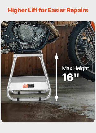 Dirt Bike Stand, 1100 lbs Load Capacity Dirtbike Pit Stand, Universal Non-Slip Off-Road Steel Heavy Duty Dirtbike Maintenance Lift, Moto Box Stand for Motorcycle & Powersports Maintainence