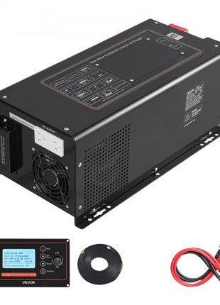 Pure Sine Wave Inverter Charger, 3000W, DC 12V to AC 120V Power Inverter with LCD Display, Remote Control, Low Frequency, for RV Camper Home, Compatible with 12V LiFePO4 and Lithium Batteries