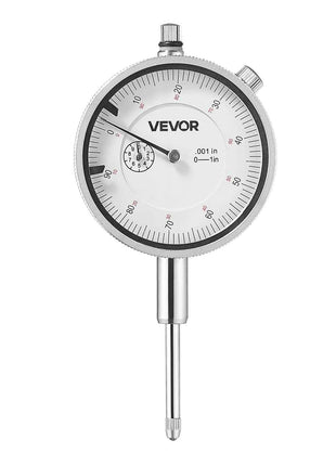 Dial Test Indicator, 0.001 inch Accuracy, 0-1 inch Measuring Range, Easy to Read Large Dial, Professional for Internal Diameter Measurement, Runout Detection, Flatness Inspection