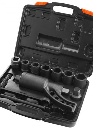 Torque Multiplier, 1 Inch Drive Lug Nut Wrench/Multiplier Heavy Duty Torque Multiplier Wrench Set, 1:64 6,800N.m Lug Nut Remover, Includes 8 Sockets (24-38mm) and Storage Case