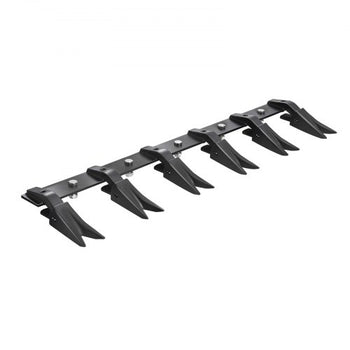 Bucket Tooth Bar,45.2 in Heavy Duty 6 Teeth Tractor Bucket Bar for Tractor Loader Skidsteer, 4560 lbs Load Capacity,  Bolt On Teeth Bars for Buckets Protection Efficient & Soil Excavation