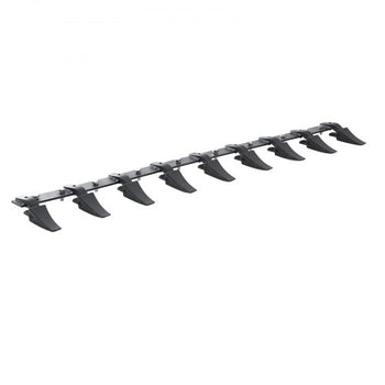 Bucket Tooth Bar, 72'', Heavy Duty Tractor Bucket 9 Teeth Bar for Loader Tractor Skidsteer, 4560 lbs Load-Bearing Capacity Bolt On Design, for Efficient Soil Excavation and Bucket Protection