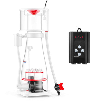 Protein Skimmer for 132-264 Gal Saltwater Aquariums In Sump with Pump, Protein Skimmer with DC Pinwheel Pump, Adjustable Control, for 132-264 Gal Saltwater Aquarium & Reef Tank, In Sump Use Only