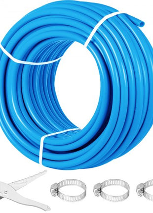 Pex Tubing, 1\" Pex Pipe 300ft Flexible Pex Hose Non Oxygen Barrier Pex Tube Coil 80-160psi Pex Water Line Blue Pex Piping for Hot & Cold Water Plumbing Open Loop Radiant Floor Heating System