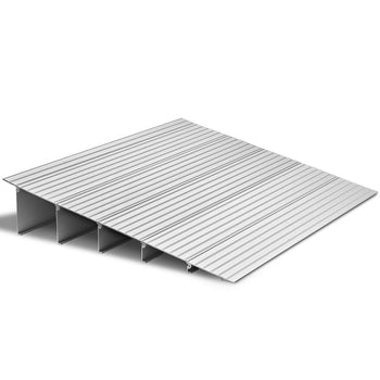 Door Threshold Ramp, 5 inch Rise, Aluminum Alloy Threshold Ramp Rated 800 lbs Load Capacity, Handicap Ramps for Home Steps for Wheelchair, Scooters, Power Chairs, Walkers, Bicycle, Tricycle