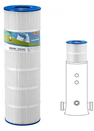 Pool Filter Cartridge, 175 Sq. Ft Spa Hot Tub Filter Cartridge Replacement, Compatible with Pleatco PA175, Hayward C1750, Secure for Kids & Pet, Trilobal Pleated, Easy to Clean