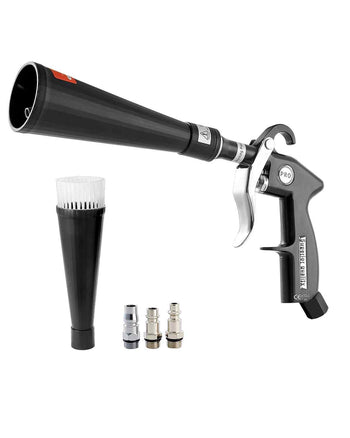 Car Cleaning Gun, 6-9.2 Bar High-Pressure Air Blow Gun with 2 Set Nozzles, 360° Rotating Nozzle for Complete Cleaning, Quickly Blasts Dirt and Dust from Surface, Work with 1/4 NPT Air Compressor
