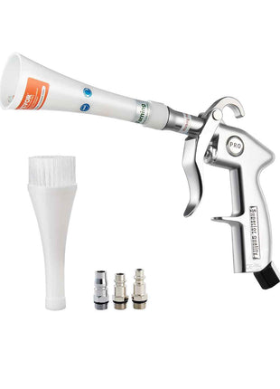 Car Cleaning Gun, 6-9.2 Bar High-Pressure Air Blow Gun with 2 Set Nozzles, 360° Rotating Nozzle for Thorough Cleaning, Quickly Blasts Dirt and Dust from Surface, Work with 1/4 NPT Air Compressor