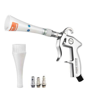 Car Cleaning Gun, 6-9.2 Bar High-Pressure Air Blow Gun with 2 Set Nozzles, 360° Rotating Nozzle for Thorough Cleaning, Quickly Blasts Dirt and Dust from Surface, Work with 1/4 NPT Air Compressor