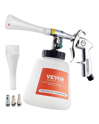 Car Cleaning Gun, 6-9.2 Bar High-Pressure Air Blow Gun with 2 Set Nozzles & 1L Liquid Bottle, Vortex Cleaning Gun, Quickly Blasts Dirt and Dust from Surface, Work with 1/4 NPT Air Compressor