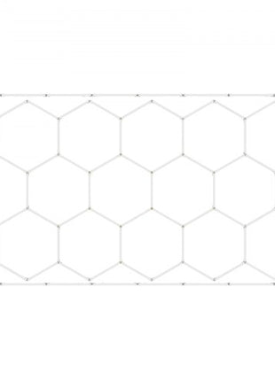 Hexagon Garage Lights, 66300LM, 6500K 15 Grid Systems Honeycomb Hexagonal Garage LED Lights, DIY Cool White Car Detailing Garage Ceiling Lighting Bright Shop Light for Gym Basement Workshop