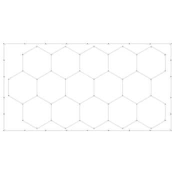 Hexagon Garage Lights, 66300LM, 6500K 15 Grid Systems Honeycomb Hexagonal Garage LED Lights, DIY Cool White Car Detailing Garage Ceiling Lighting Bright Shop Light for Gym Basement Workshop