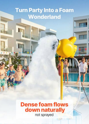 Foam Machine, Adjustable Angle Control Foam Cannon Party Machine, Bubble Cannon with 37QT Water Tank, Stable Vertical Design, Dense Foams Maker for Gatherings, Celebrations & Party