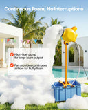 Foam Machine, Adjustable Angle Control Foam Cannon Party Machine, Bubble Cannon with 37QT Water Tank, Stable Vertical Design, Dense Foams Maker for Gatherings, Celebrations & Party
