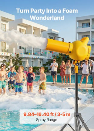 Foam Machine, Handheld Spray Foam Cannon Party Machine, Bubble Cannon with Fan & Triangular Structure, Dense Foams Maker for Gatherings, Backyard, Celebrations & Party, Continuous Foams Output