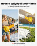 Foam Machine, Handheld Spray Foam Cannon Party Machine, Bubble Cannon with Fan & Triangular Structure, Dense Foams Maker for Gatherings, Backyard, Celebrations & Party, Continuous Foams Output