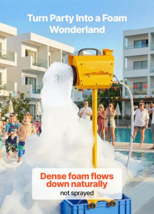 Foam Machine, Adjustable Angle Control Foam Cannon Party Machine, Bubble Cannon with 21QT Water Tank, Stable Vertical Design, Dense Foams Maker for Gatherings, Celebrations & Party