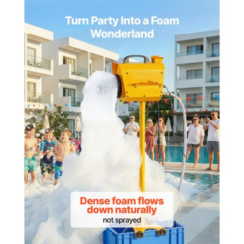 Foam Machine, Adjustable Angle Control Foam Cannon Party Machine, Bubble Cannon with 21QT Water Tank, Stable Vertical Design, Dense Foams Maker for Gatherings, Celebrations & Party