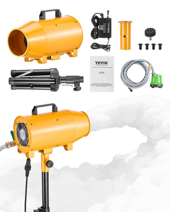 Foam Machine, Adjustable Angle Control Foam Cannon Party Machine, Bubble Cannon with Fan & Triangular Structure, Dense Foams Maker for Backyard, Celebrations & Party, Continuous Foams Output