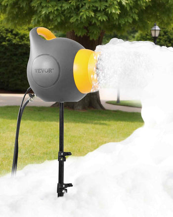 Foam Machine, 115 W Party Foam Cannon, Portable Foam Maker with a Tripod Stand, Powerful Foam Party Machine, for Backyard, Pool, Outdoor Events, Birthdays, Celebrations and Party, Grey & Yellow