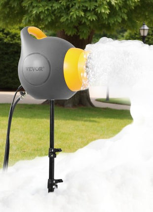 Foam Machine, 115 W Party Foam Cannon, Portable Foam Maker with a Tripod Stand, Powerful Foam Party Machine, for Backyard, Pool, Outdoor Events, Birthdays, Celebrations and Party, Grey & Yellow