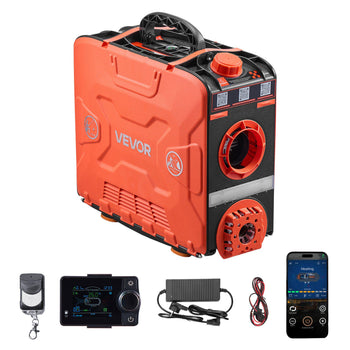 Diesel Heater, 8KW, DC 12V, All in One Portable Diesel Air Heater with Bluetooth APP Control, Remote Control and LCD Screen, 1.2 Gal Fuel Tank for Vehicles, Vans, RVs, Campers, and Garages