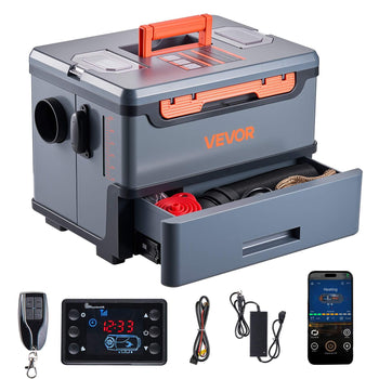 Diesel Heater, 8KW, DC 12V/24V, All in One Portable Diesel Air Heater with Bluetooth APP Control, Remote Control and LCD Screen, 1.3 Gal Fuel Tank for Trucks, Vans, RVs, Campers, and Garages