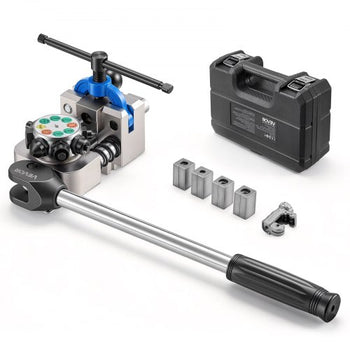 Professional Brake Line Flaring Tool, 45 Degree Double Flare Bubble Flare Tool Kit for 3/16", 1/4", 5/16", 3/8" Copper Aluminum Thin Steel Tubes