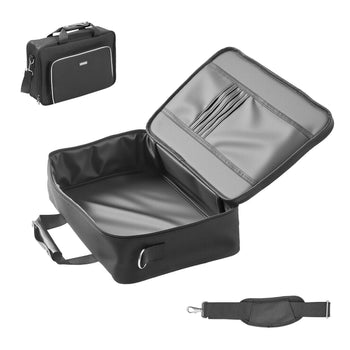 PS5 Carrying Case, Travel Bag for Playstation 5 & PS5 Slim Waterproof Nylon, Soft Interior Lining & Padded Dividers for Extra Protection, Spacious Design with Carry Handle for Storage, Home