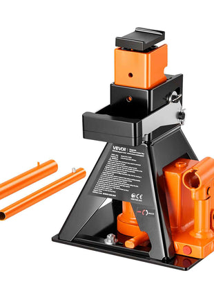Hydraulic Bottle Jack and Jack Stand in One 2 Ton (4409.3 lbs) Lift, for Compact Car, Subcompact Car & Motorcycle, 8.78"-18.39" Lifting Range, All-in-One Heavy Duty Vehicle Unijack, Wide Base