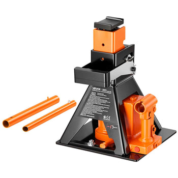 Hydraulic Bottle Jack and Jack Stand in One 2 Ton (4409.3 lbs) Lift, for Compact Car, Subcompact Car & Motorcycle, 8.78"-18.39" Lifting Range, All-in-One Heavy Duty Vehicle Unijack, Wide Base